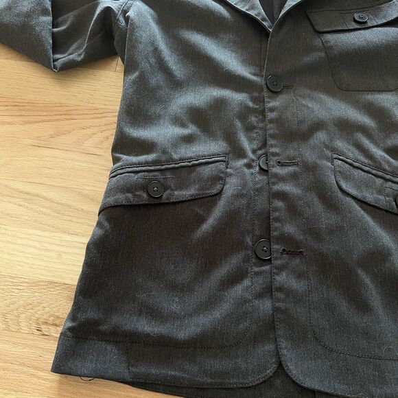 Nau Grey Gray Vice Blazer Jacket Men Size Small Button Front Fall Pockets - Picture 2 of 10